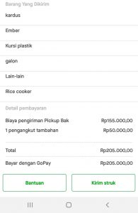 Tarif GoBox Per KM