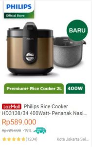 Rice Cooker Philips HD3138/34